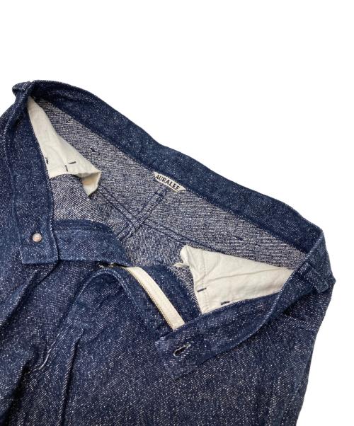 AURALEE（オーラリー）AURALEE (オーラリー) silk denim pants インディゴ サイズ:4の古着・服飾アイテム