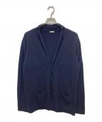 COMOLIコモリ）の古着「ウールニットカーディガン」｜ネイビー