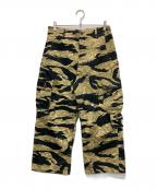 東洋エンタープライズトウヨウエンタープライズ）の古着「GOLD TIGER STRIPE TROUSERS」｜ゴールド×ブラック