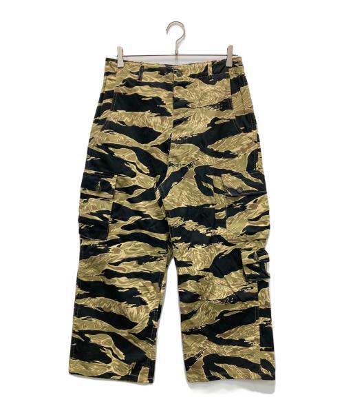 東洋エンタープライズ（トウヨウエンタープライズ）東洋エンタープライズ (トウヨウエンタープライズ) GOLD TIGER STRIPE TROUSERS ゴールド×ブラック サイズ:Sの古着・服飾アイテム
