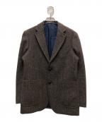 Harris Tweed×KENTハリスツイード×ケント）の古着「ウールツイードテーラードジャケット」｜ブラウン