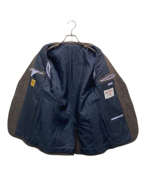 Harris Tweed（ハリスツイード）Harris Tweed (ハリスツイード) KENT (ケント) ウールツイードテーラードジャケット ブラウン サイズ:Sの古着・服飾アイテム