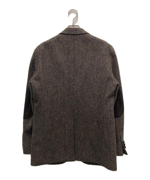 Harris Tweed（ハリスツイード）Harris Tweed (ハリスツイード) KENT (ケント) ウールツイードテーラードジャケット ブラウン サイズ:Sの古着・服飾アイテム