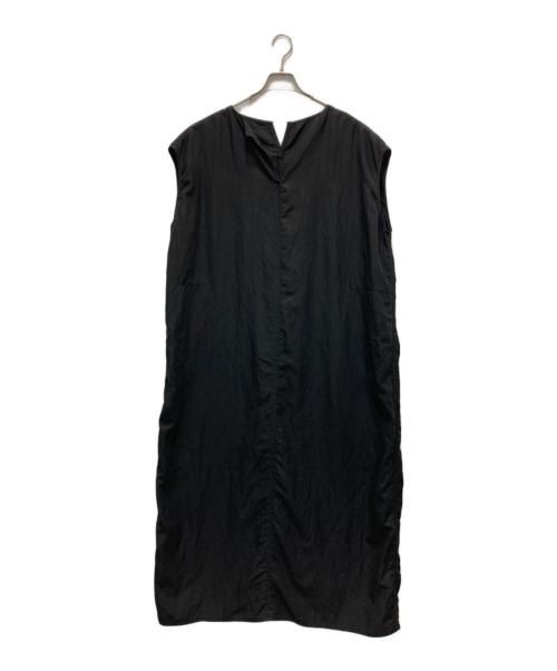 FRAMeWORK（フレームワーク）FRAMeWORK (フレームワーク) フィブリルポプリンサックドレス ブラック サイズ:FREEの古着・服飾アイテム