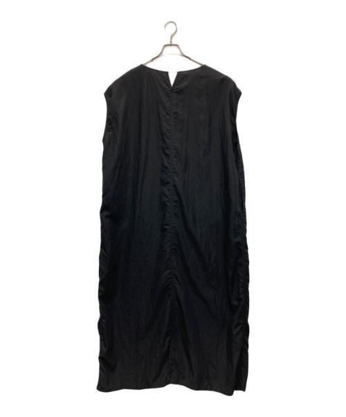 FRAMeWORK（フレームワーク）FRAMeWORK (フレームワーク) フィブリルポプリンサックドレス ブラック サイズ:FREEの古着・服飾アイテム