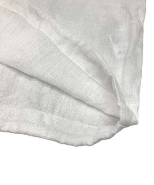 FRAMeWORK（フレームワーク）FRAMeWORK (フレームワーク) フレンチリネンドロストシャツ ホワイト サイズ:不明（実寸参照）の古着・服飾アイテム