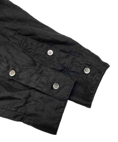 FRAMeWORK（フレームワーク）FRAMeWORK (フレームワーク) フレンチリネンドロストシャツ ブラック サイズ:不明（実寸参照）の古着・服飾アイテム
