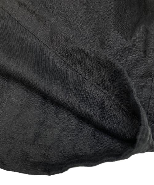 FRAMeWORK（フレームワーク）FRAMeWORK (フレームワーク) フレンチリネンドロストシャツ ブラック サイズ:不明（実寸参照）の古着・服飾アイテム