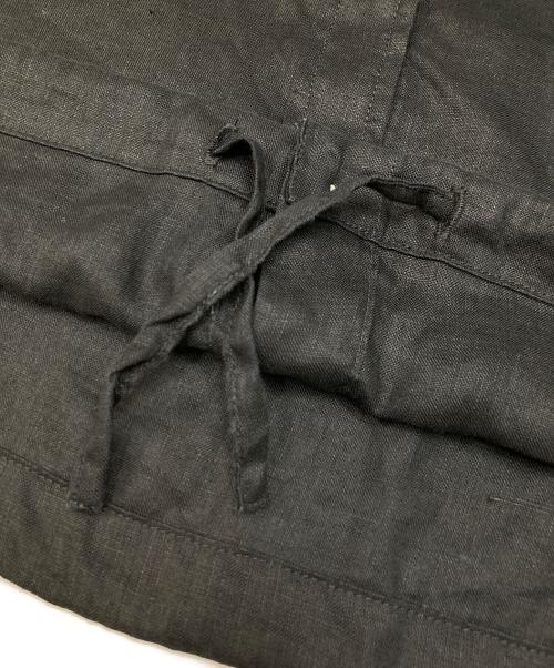 FRAMeWORK（フレームワーク）FRAMeWORK (フレームワーク) フレンチリネンドロストシャツ ブラック サイズ:不明（実寸参照）の古着・服飾アイテム