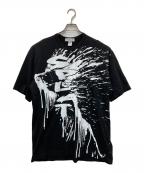 COMME des GARCONS SHIRTコムデギャルソンシャツ）の古着「プリントカットソー」｜ブラック