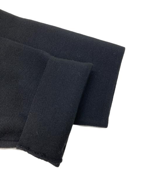 BALLSEY（ボールジィ）BALLSEY (ボールジィ) ウールポリエステル バックパールボタンワンピース ブラック サイズ:36 未使用品の古着・服飾アイテム