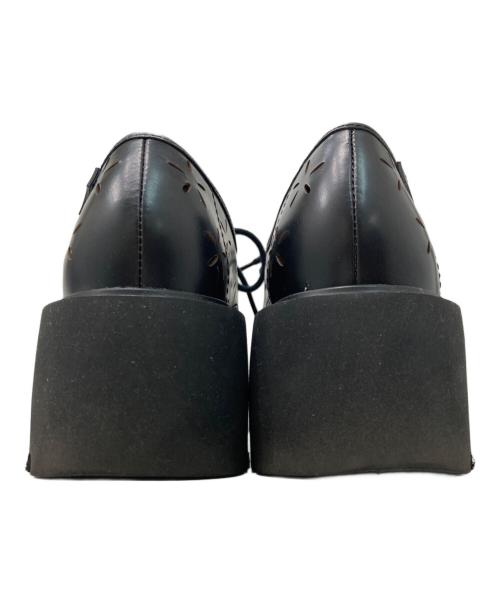 CAMPER（カンペール）CAMPER (カンペール) フラワーモチーフレースアップシューズ ブラック サイズ:39の古着・服飾アイテム