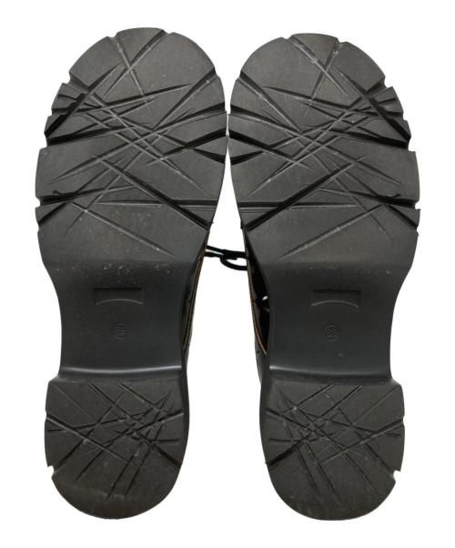 CAMPER（カンペール）CAMPER (カンペール) フラワーモチーフレースアップシューズ ブラック サイズ:39の古着・服飾アイテム