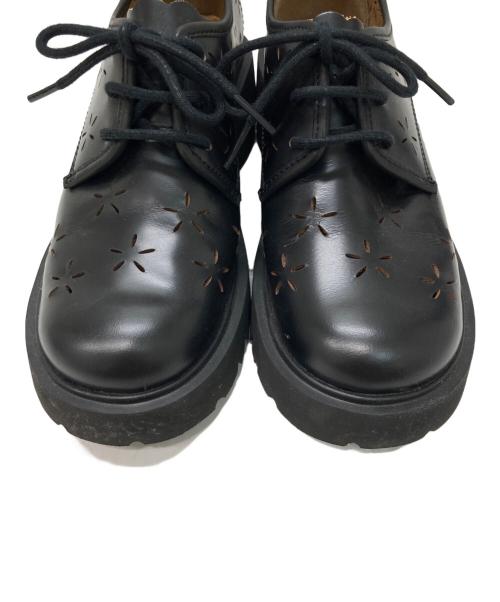 CAMPER（カンペール）CAMPER (カンペール) フラワーモチーフレースアップシューズ ブラック サイズ:39の古着・服飾アイテム