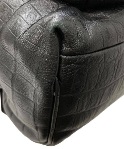 Saint Laurent Paris（サンローランパリ）Saint Laurent Paris (サンローランパリ) 型押しリュック ブラックの古着・服飾アイテム