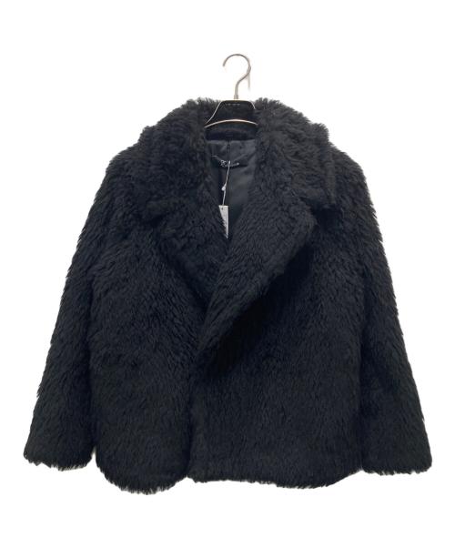 edition（エディション）edition (エディション) ウールボアショートコート ブラック サイズ:36の古着・服飾アイテム