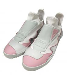 Salvatore Ferragamo（サルヴァトーレ フェラガモ）の古着「ローカットスニーカー」｜ホワイト×ピンク