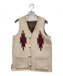 UHURU（ウフル）の古着「ジャガードベスト」｜ベージュ
