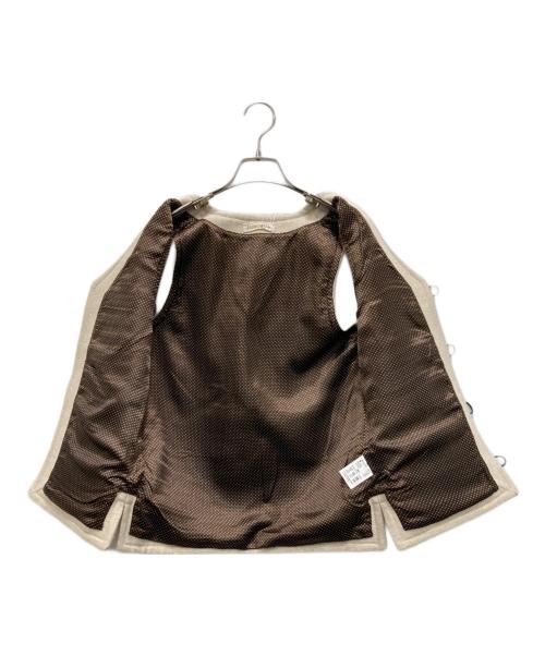 UHURU（ウフル）UHURU (ウフル) ジャガードベスト ベージュ サイズ:FREEの古着・服飾アイテム