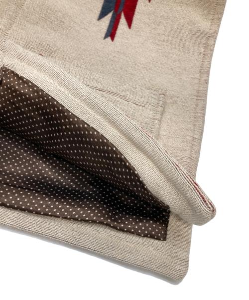 UHURU（ウフル）UHURU (ウフル) ジャガードベスト ベージュ サイズ:FREEの古着・服飾アイテム