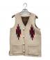 UHURU（ウフル）の古着「ジャガードベスト」｜ベージュ