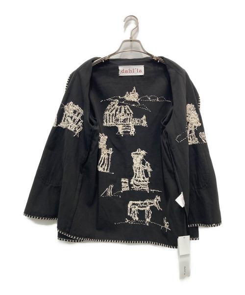 dahl'ia（ダリア）dahl'ia (ダリア) エンブロイダリ― シャツジャケット グレー サイズ:FREEの古着・服飾アイテム