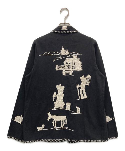 dahl'ia（ダリア）dahl'ia (ダリア) エンブロイダリ― シャツジャケット グレー サイズ:FREEの古着・服飾アイテム