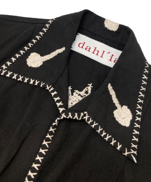 dahl'ia（ダリア）dahl'ia (ダリア) エンブロイダリ― シャツジャケット グレー サイズ:FREEの古着・服飾アイテム