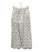 crinkleクリンクル）の古着「シアーイージーパンツ」｜ホワイト