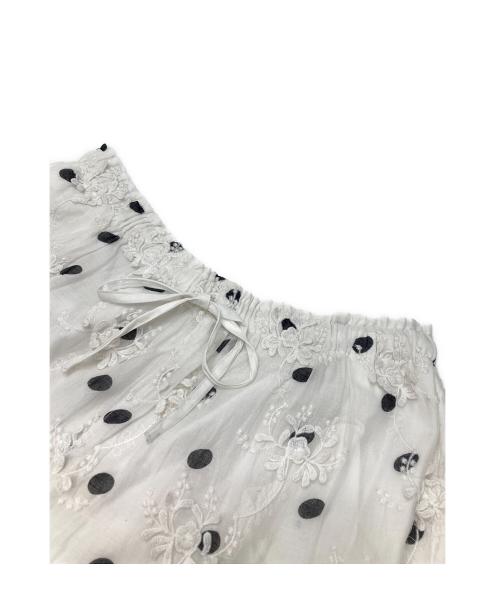 crinkle（クリンクル）crinkle (クリンクル) シアーイージーパンツ ホワイト サイズ:FREEの古着・服飾アイテム