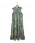 CABAN（キャバン）の古着「BLOOMIN' ART プリントロングワンピース」｜グリーン