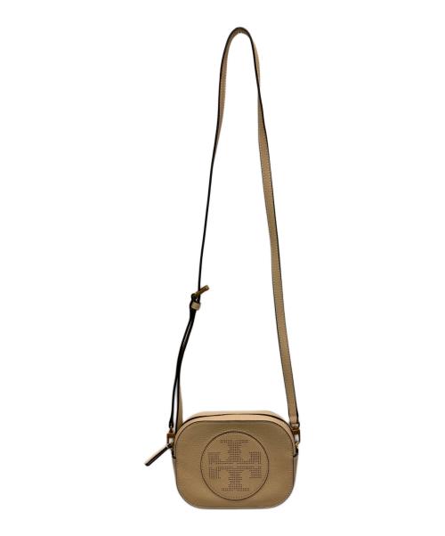 TORY BURCH（トリーバーチ）TORY BURCH (トリーバーチ) パンチングロゴミニショルダーバッグ ベージュの古着・服飾アイテム