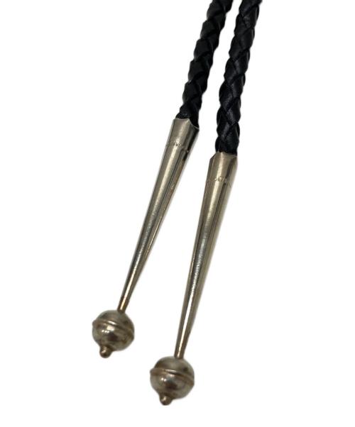 Navajo（ナバホ）NAVAJO (ナバホ) ターコイズビンテージボロタイ グレー×ブラックの古着・服飾アイテム