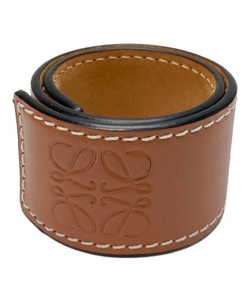 LOEWE（ロエベ）LOEWE (ロエベ) スラップブレスレット ブラウンの古着・服飾アイテム