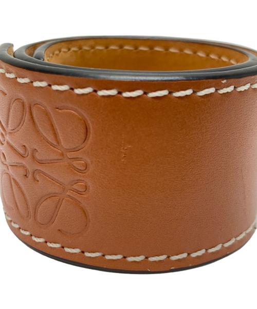 LOEWE（ロエベ）LOEWE (ロエベ) スラップブレスレット ブラウンの古着・服飾アイテム