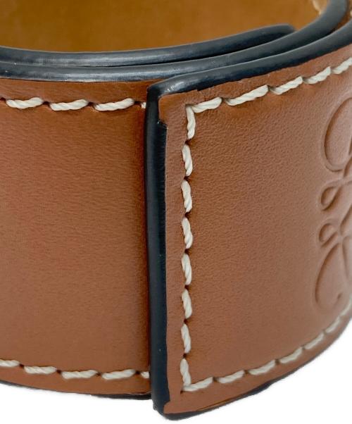 LOEWE（ロエベ）LOEWE (ロエベ) スラップブレスレット ブラウンの古着・服飾アイテム