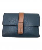 LOEWEロエベ）の古着「バーティカルウォレット」｜ネイビー×ブラウン