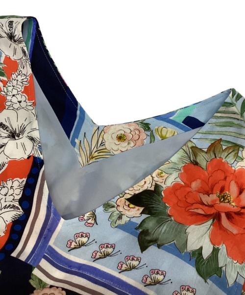 GRACE CONTINENTAL（（グレースコンチネンタル）GRACE CONTINENTAL (（グレースコンチネンタル) 総柄ワンピース ブルー サイズ:36の古着・服飾アイテム