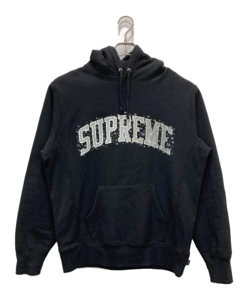SUPREME（シュプリーム）Supreme (シュプリーム) Water Arc Logo Hooded Sweatshirt ブラック サイズ:Mの古着・服飾アイテム