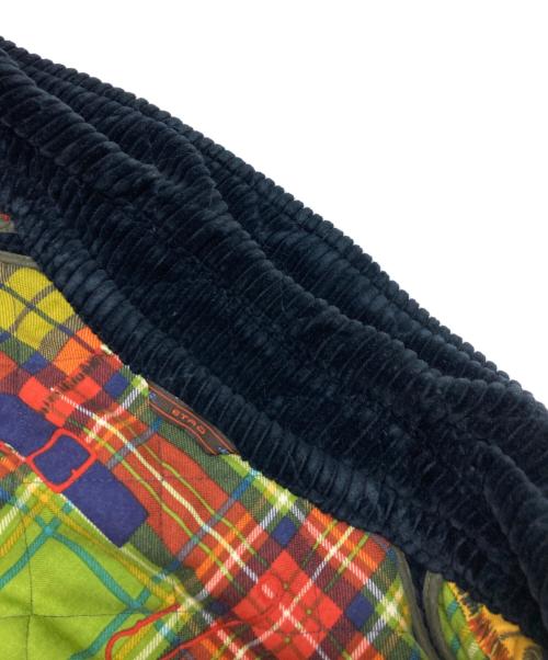 ETRO（エトロ）ETRO (エトロ) 裏地総柄キルティングコーデュロイコート ネイビー サイズ:Lの古着・服飾アイテム