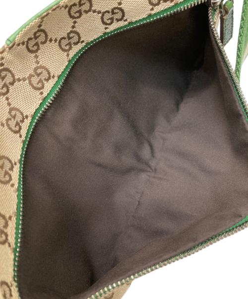 GUCCI（グッチ）GUCCI (グッチ) ウエストポーチ ベージュ×グリーンの古着・服飾アイテム