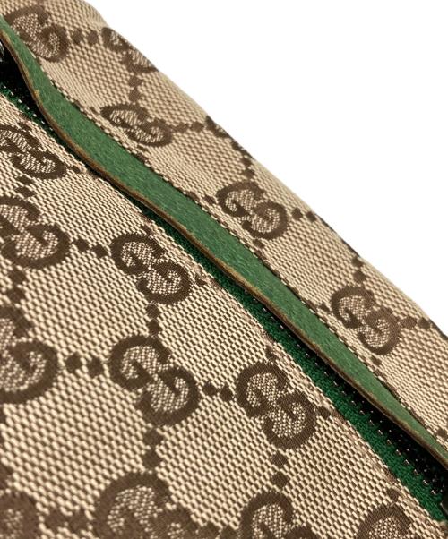 GUCCI（グッチ）GUCCI (グッチ) ウエストポーチ ベージュ×グリーンの古着・服飾アイテム