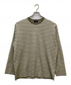 BATONER×nanamicaバトナ―×ナナミカ）の古着「ボーダーニット」｜ベージュ