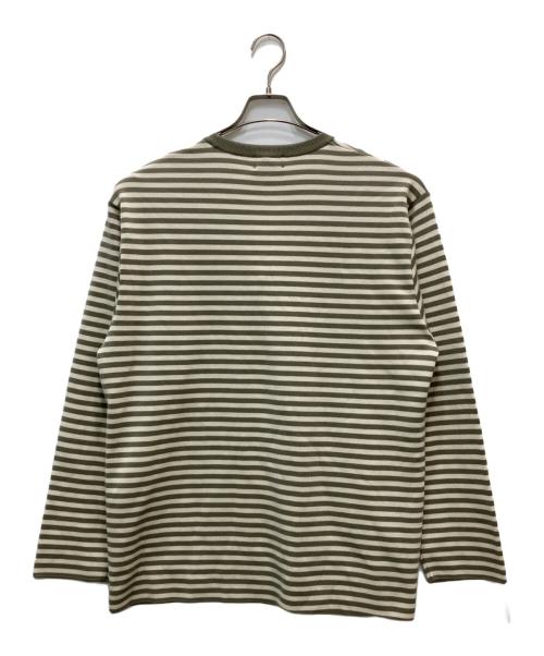 BATONER（バトナ―）BATONER (バトナ―) nanamica (ナナミカ) ボーダーニット ベージュ サイズ:M 未使用品の古着・服飾アイテム