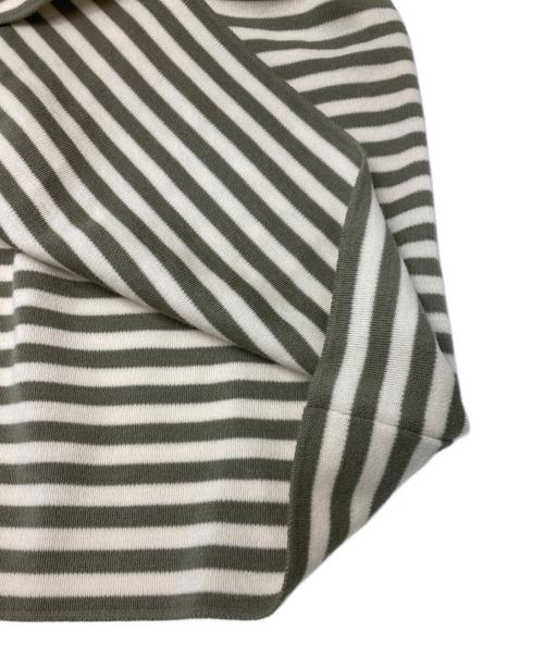 BATONER（バトナ―）BATONER (バトナ―) nanamica (ナナミカ) ボーダーニット ベージュ サイズ:M 未使用品の古着・服飾アイテム