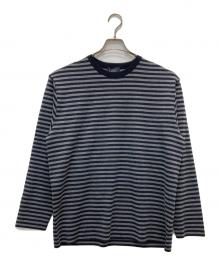 BATONER×nanamica（バトナ―×ナナミカ）の古着「ボーダーニット」｜グレー