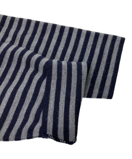 BATONER（バトナ―）BATONER (バトナ―) nanamica (ナナミカ) ボーダーニット グレー サイズ:S 未使用品の古着・服飾アイテム