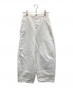 mina perhonenミナ ペルホネン）の古着「バルーンワイドデニム」｜ホワイト