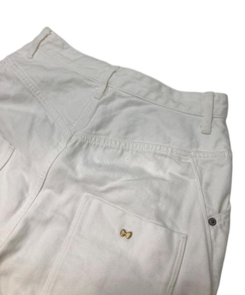 mina perhonen（ミナ ペルホネン）mina perhonen (ミナ ペルホネン) バルーンワイドデニム ホワイト サイズ:32の古着・服飾アイテム