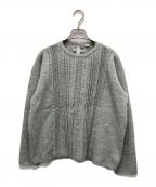 45Rフォーティファイブ・アール）の古着「ウールピンタックブラウス」｜グレー